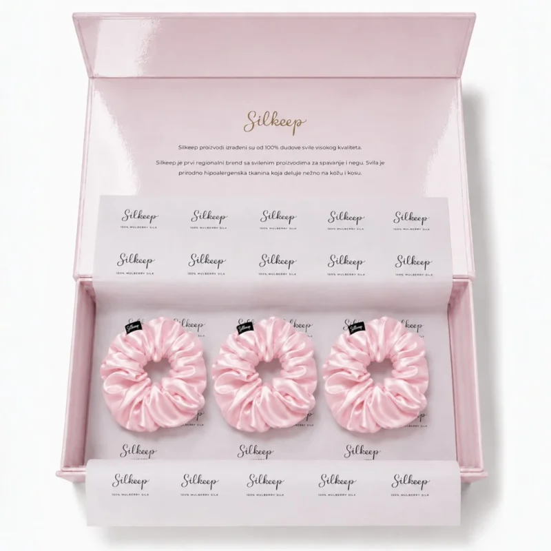 Silkeep baby roze gumice puffy l u kutiji