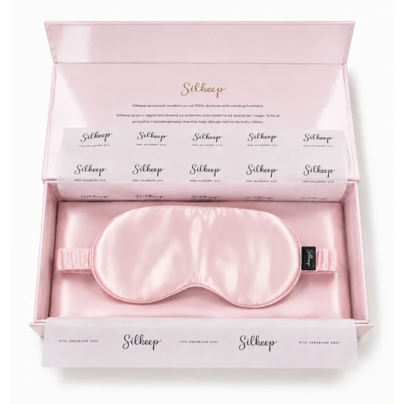 Silkeep baby roze paket jastučnica maska j-m u kutiji