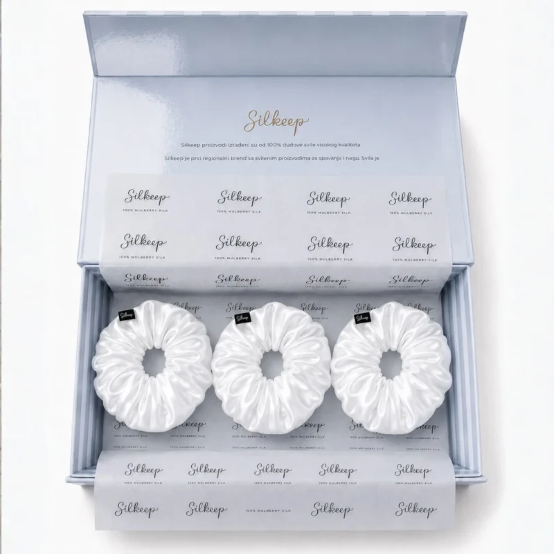 Silkeep bele gumice puffy l u kutiji