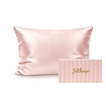Silkeep svilena baby roze jastučnica small 40x60cm sa roze kutijom