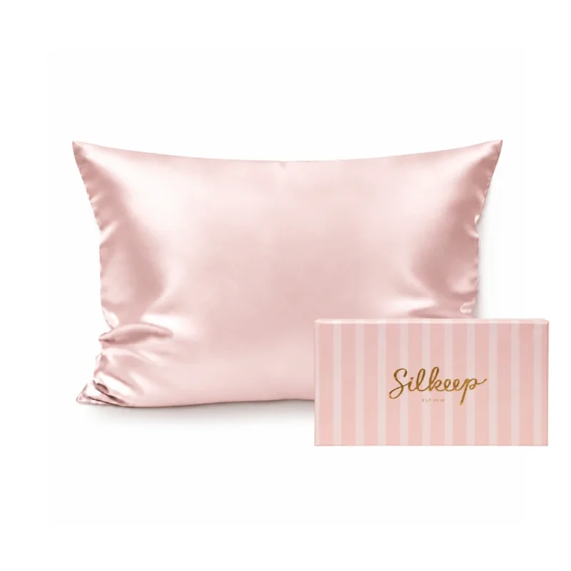 Silkeep svilena baby roze jastučnica small 40x60cm sa roze kutijom