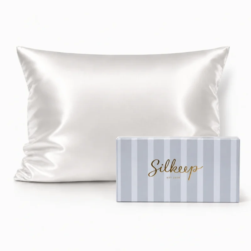 Silkeep svilena bela jastučnica 50x70cm sa kutijom