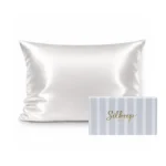 Silkeep svilena bela jastučnica small 40x60cm sa plavom kutijom