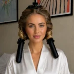Silkeep svilena crni uvijač sa modelom