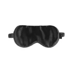 Svilena crna maska za spavanje sa etiketom