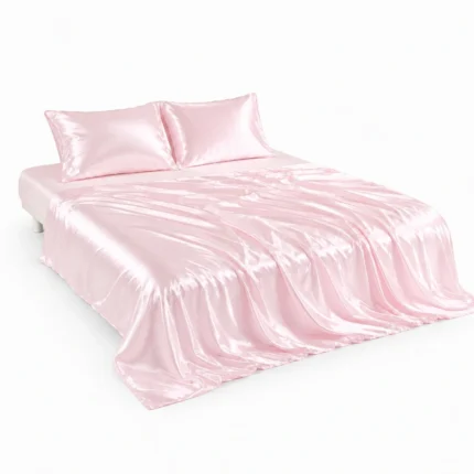 Silkeep svilena baby roze komplet double posteljina