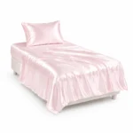Silkeep svilena baby roze komplet single posteljina