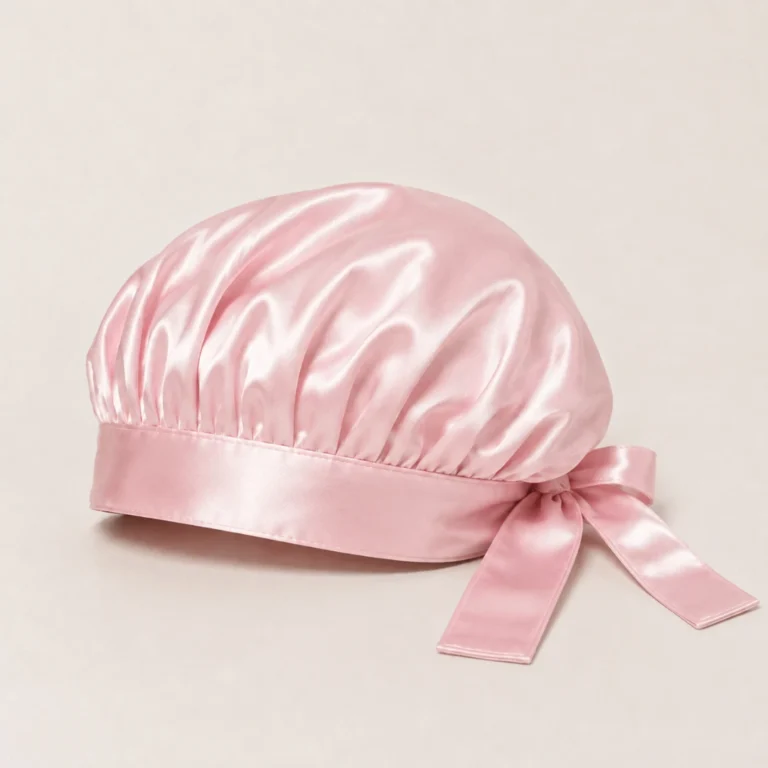Silkeep svilena baby roze noćna kapa l