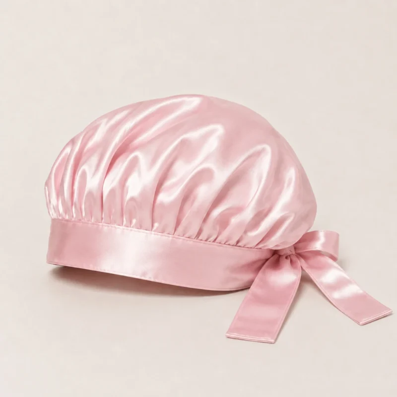 Silkeep svilena baby roze noćna kapa l