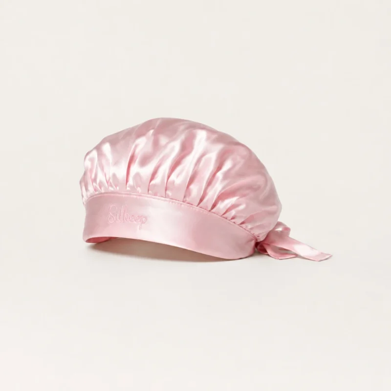 Silkeep svilena baby roze noćna kapa m