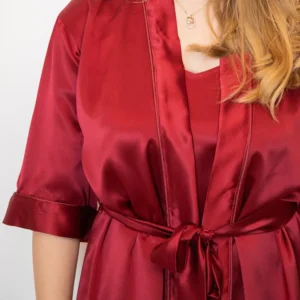 silkeep-svileni-crveni-kimono-napred-detalji