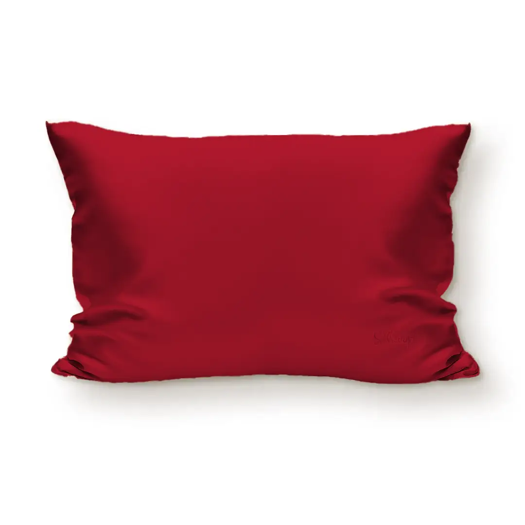 crvena-svilena-jastucnica-queen.webp 100% Svilena Crvena Jastučnica 50x70cm - Слика 1