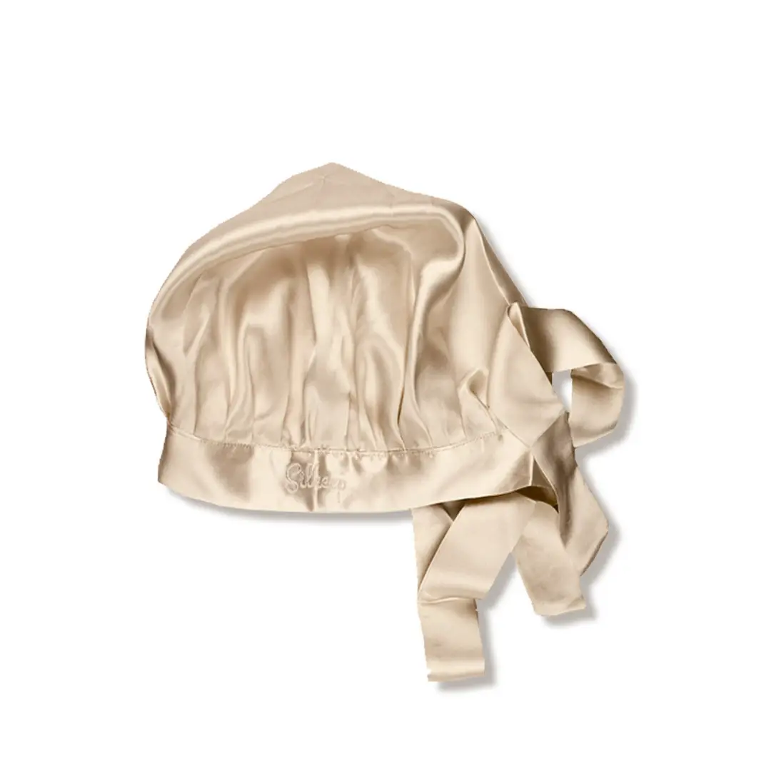 silkeep-svilena-bez-nocna-kapa-za-spavanje.webp 100% Svilena Bež M Noćna Kapa - Слика 1