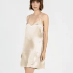 100% Svilena Bež Spavaćica