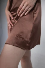 100% Svilena Chocolate Spavaćica - Слика 7