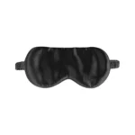 100% Svilena Crna Noćna Maska