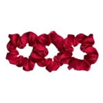 100% Svilene Crvene Midi Gumice 3cm (3 kom)