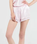 100% Svileni Baby Roze Šorc - Слика 2