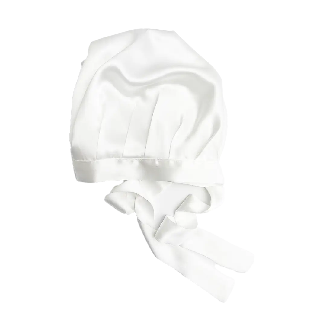 svilena-bela-l-nocna-kapa-za-spavanje.webp 100% Svilena Bela L Noćna Kapa - Слика 1