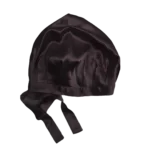 100% Svilena Crna L Noćna Kapa