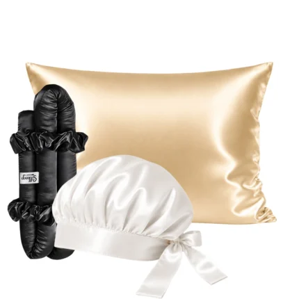 Silkeep svileni beauty sleep paket jastučnica, noćna kapa i uvijač