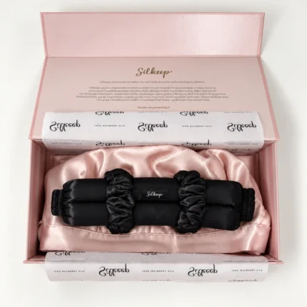 Silkeep svileni beauty sleep paket jastučnica, noćna kapa i uvijač u kutiji